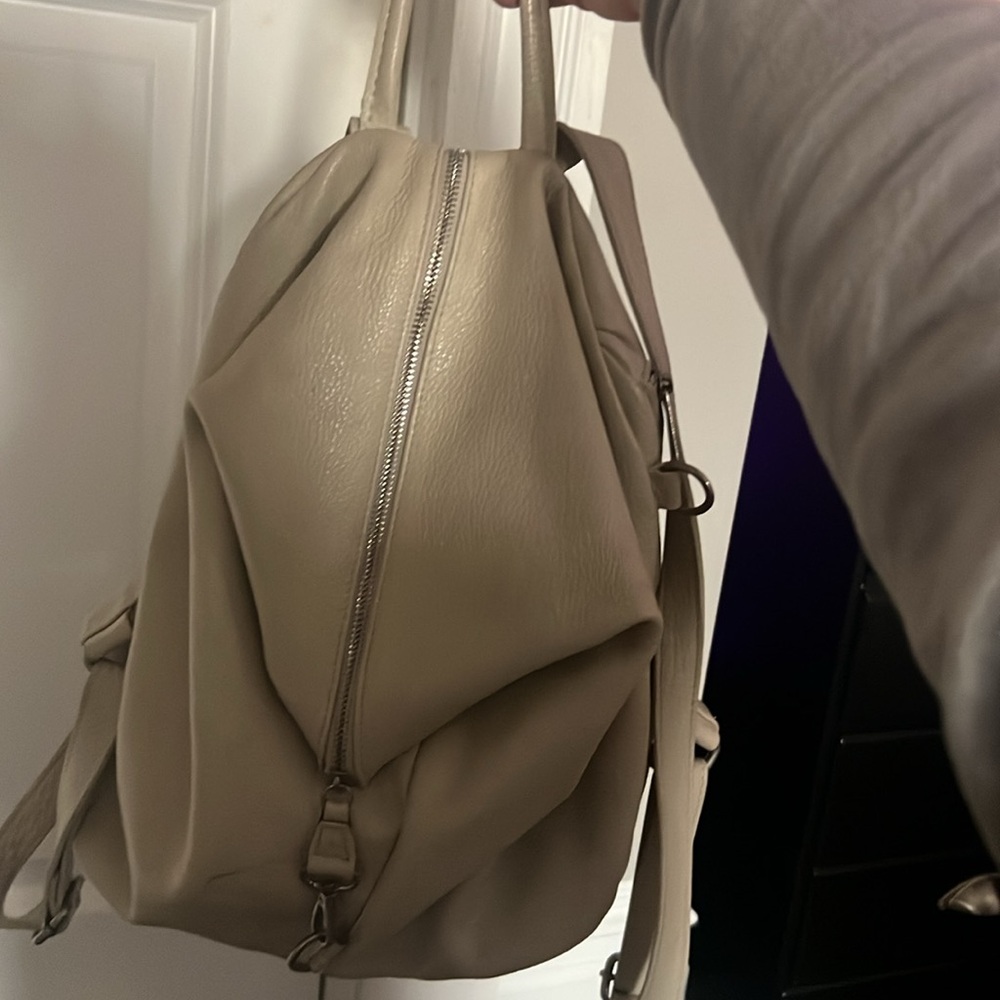 Leather backpack